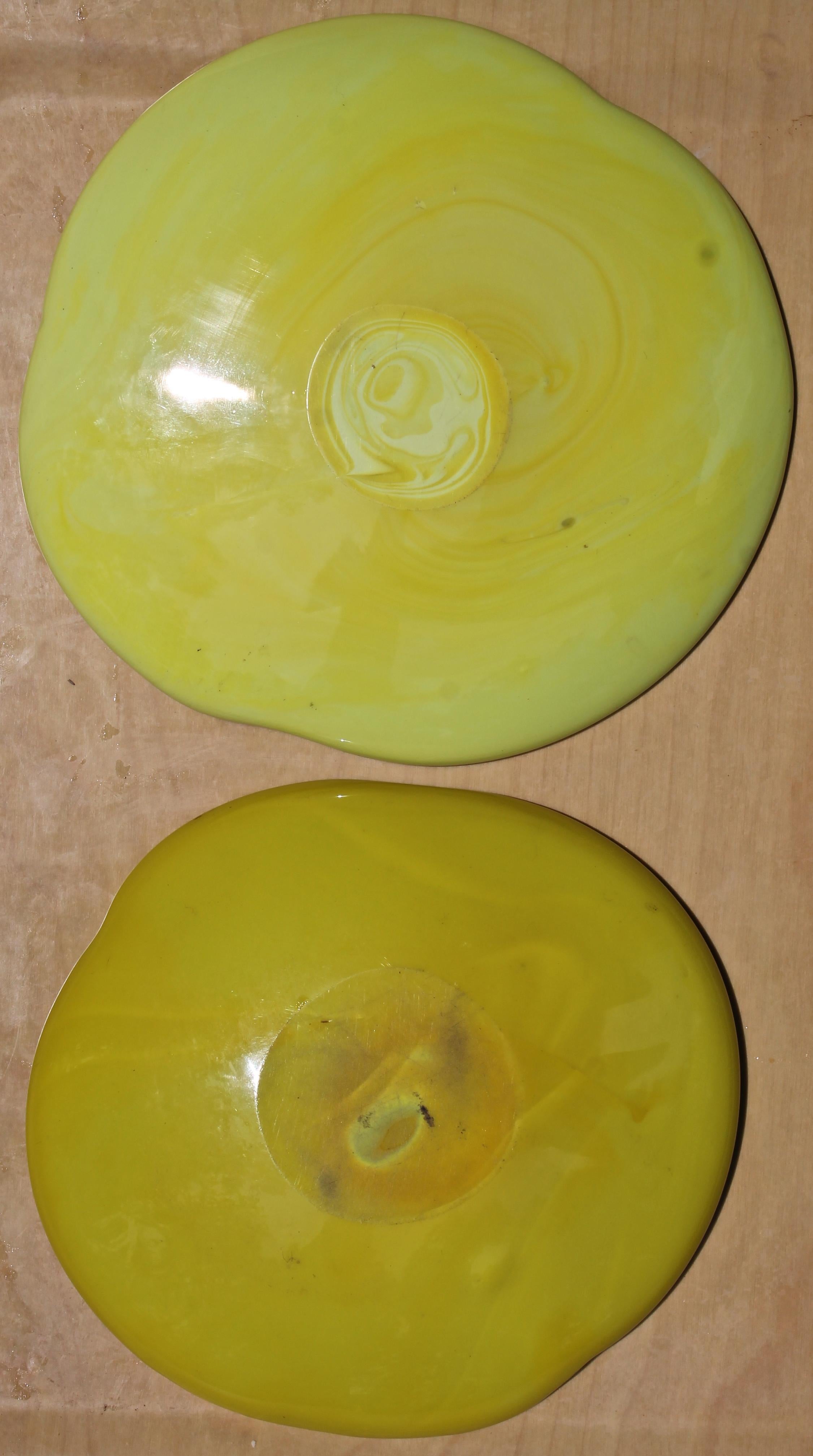 Fratelli Toso Dos platos Vetri de cristal de Murano para pasta Italiano en venta