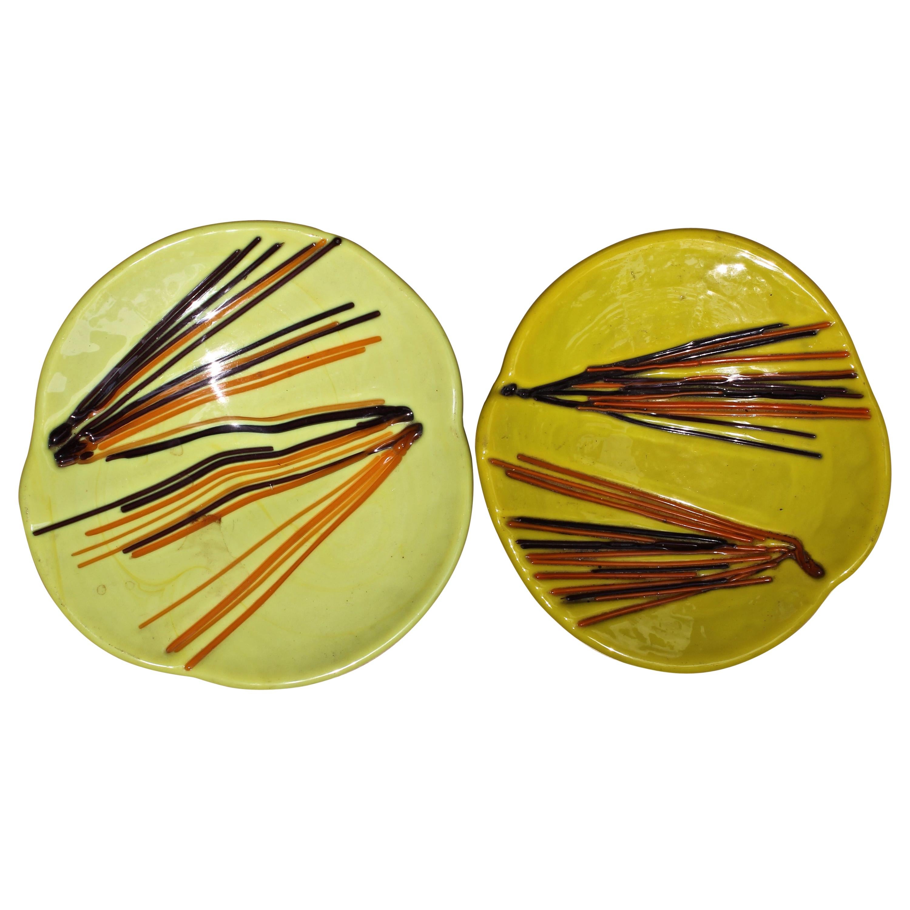Fratelli Toso Dos platos Vetri de cristal de Murano para pasta en venta