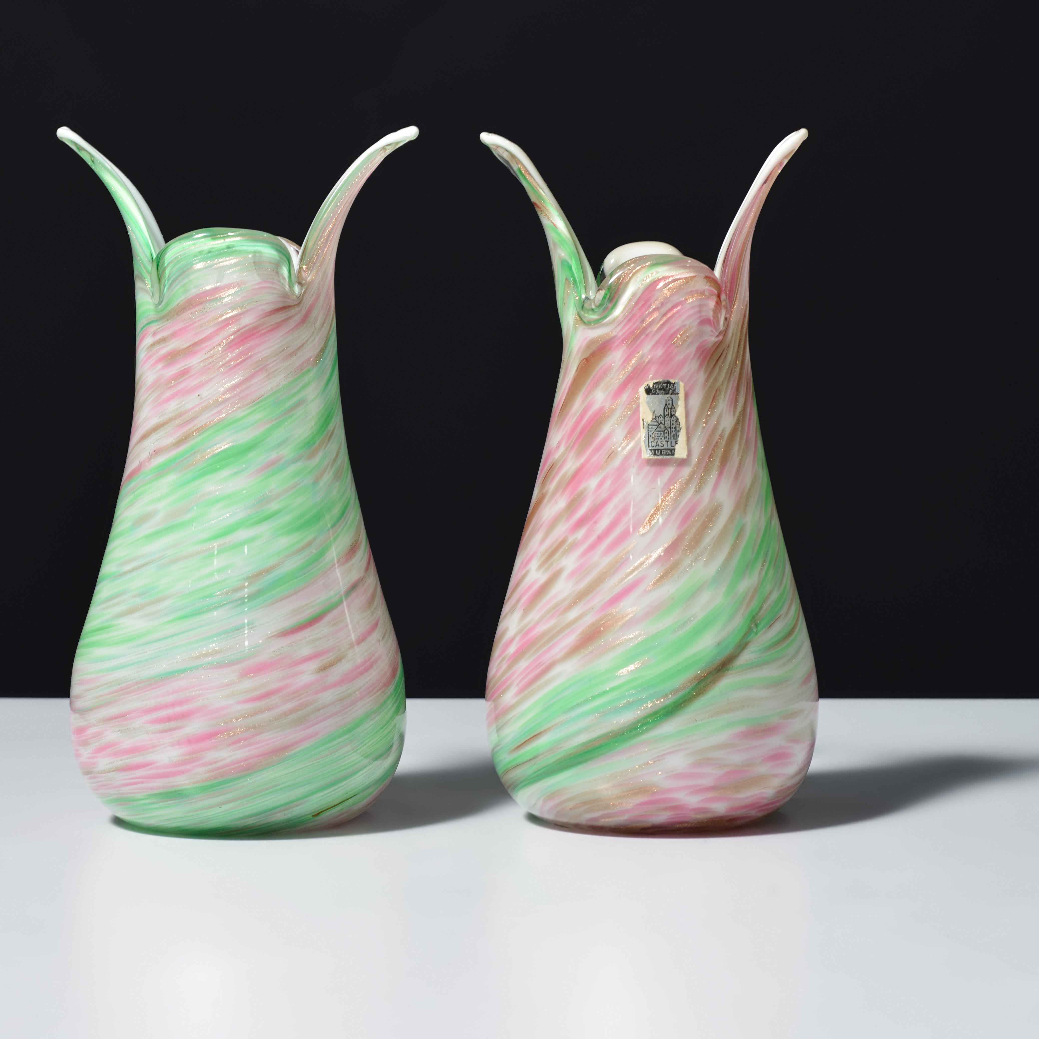 Mid-Century Modern Fratelli Toso Vase, Leslie Pina Collection, Priced Each For Sale