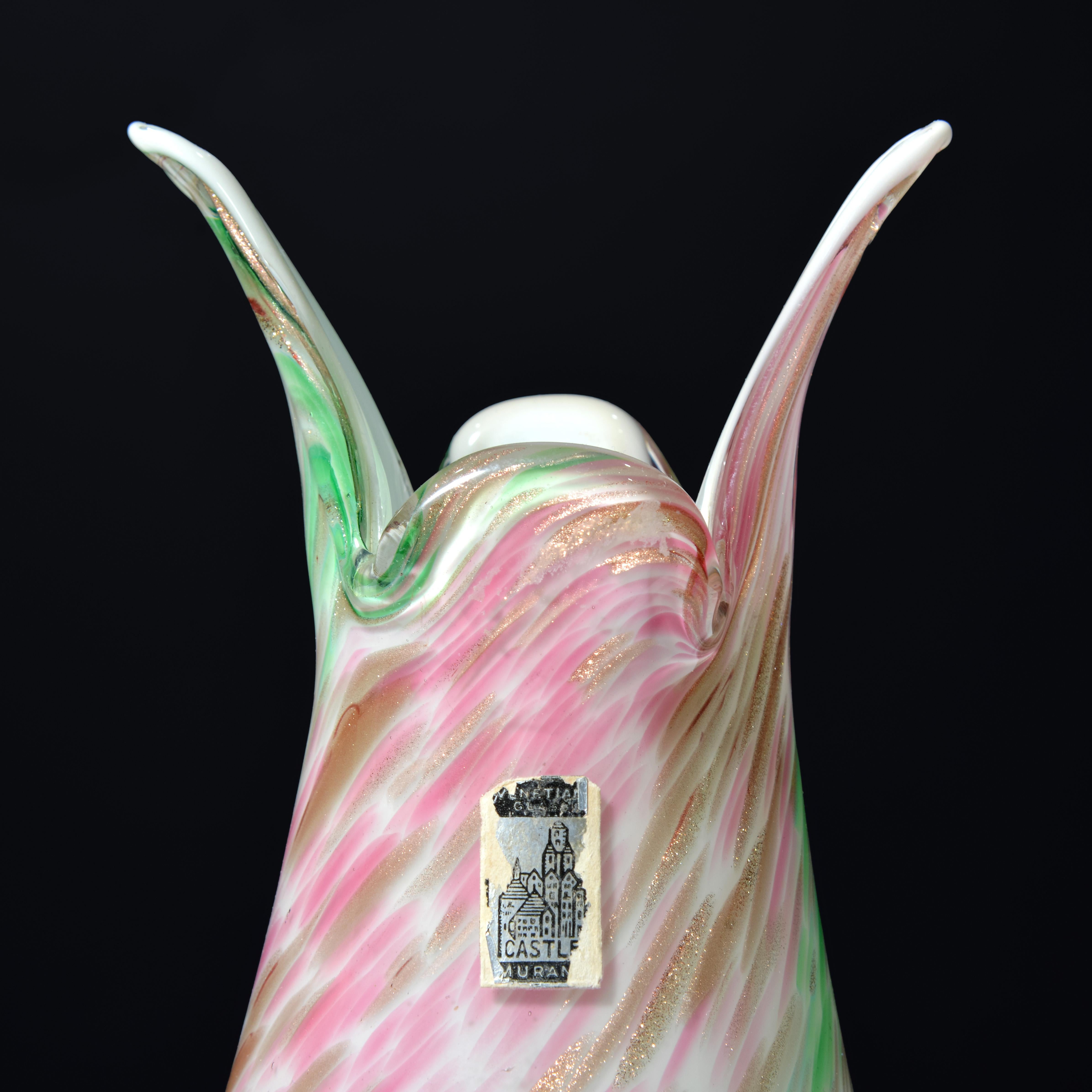 Italian Fratelli Toso Vase, Leslie Pina Collection, Priced Each For Sale
