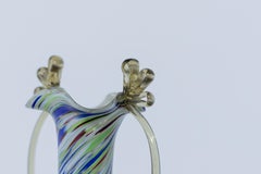 Fratelli Toso Vintage Colored Murano Glass Vase, 1920s