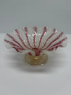 Fratelli Toso Zanfirico Murano Glas Schale
