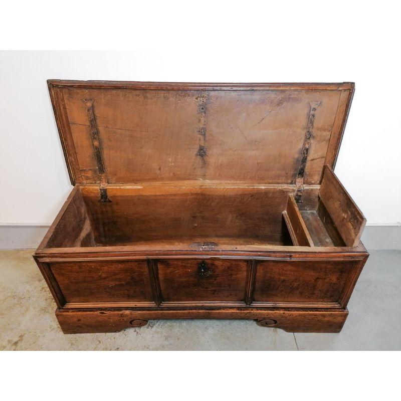 Fratered Chest, Unique Walnut Planks, 1800 In Good Condition In Torino, IT