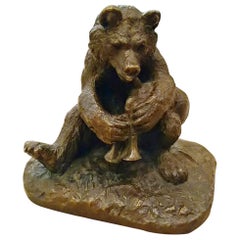 Antique Fratin Bear Playing Bagpipes