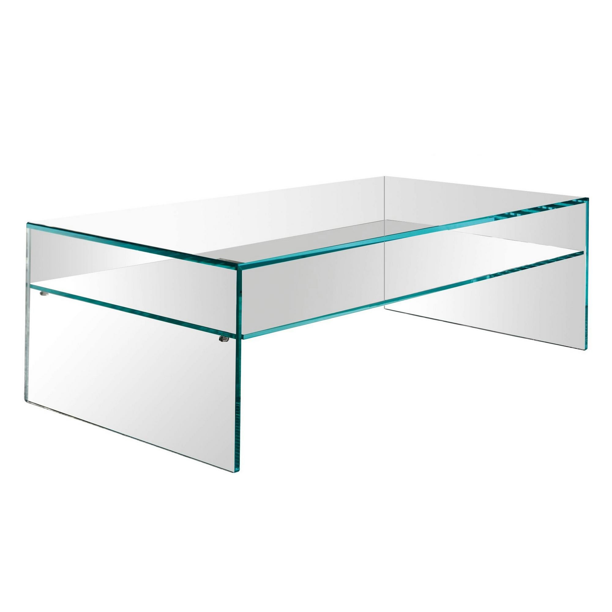 Fratina Glass Coffee Table, Designed by M.U, Made in Italy In New Condition For Sale In Beverly Hills, CA