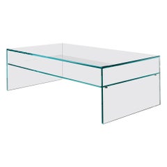 Fratina Glass Coffee Table, Designed by M.U, Made in Italy