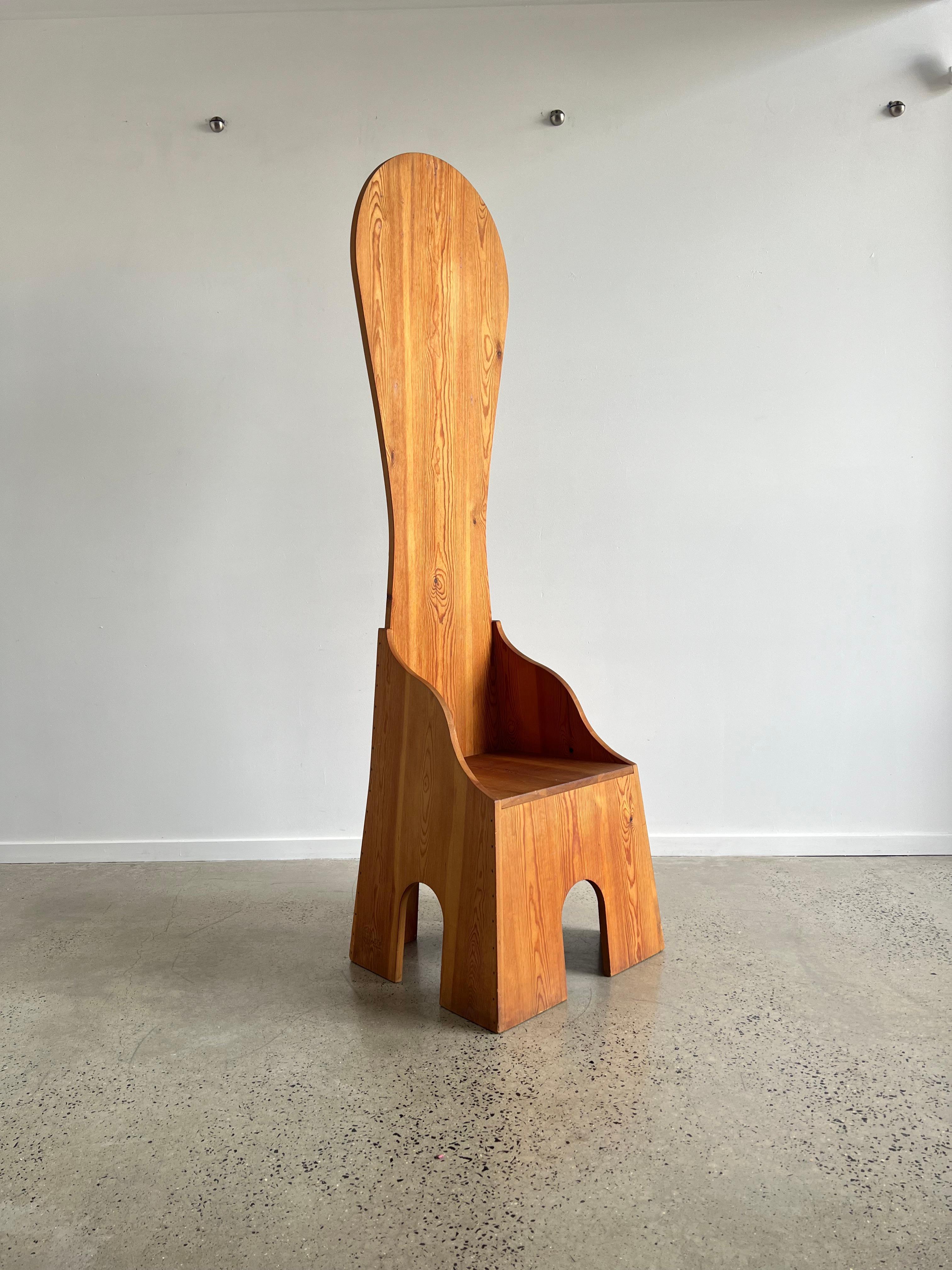 Mid-Century Modern Fratina Chair by Mario Ceroli for Mobile Della Valle