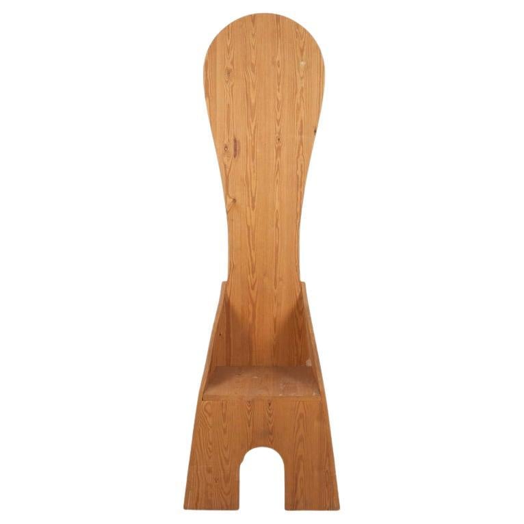 Silla Fratina de Mario Ceroli para Mobili Nella Valle para Poltronova, Italia 1972 en venta
