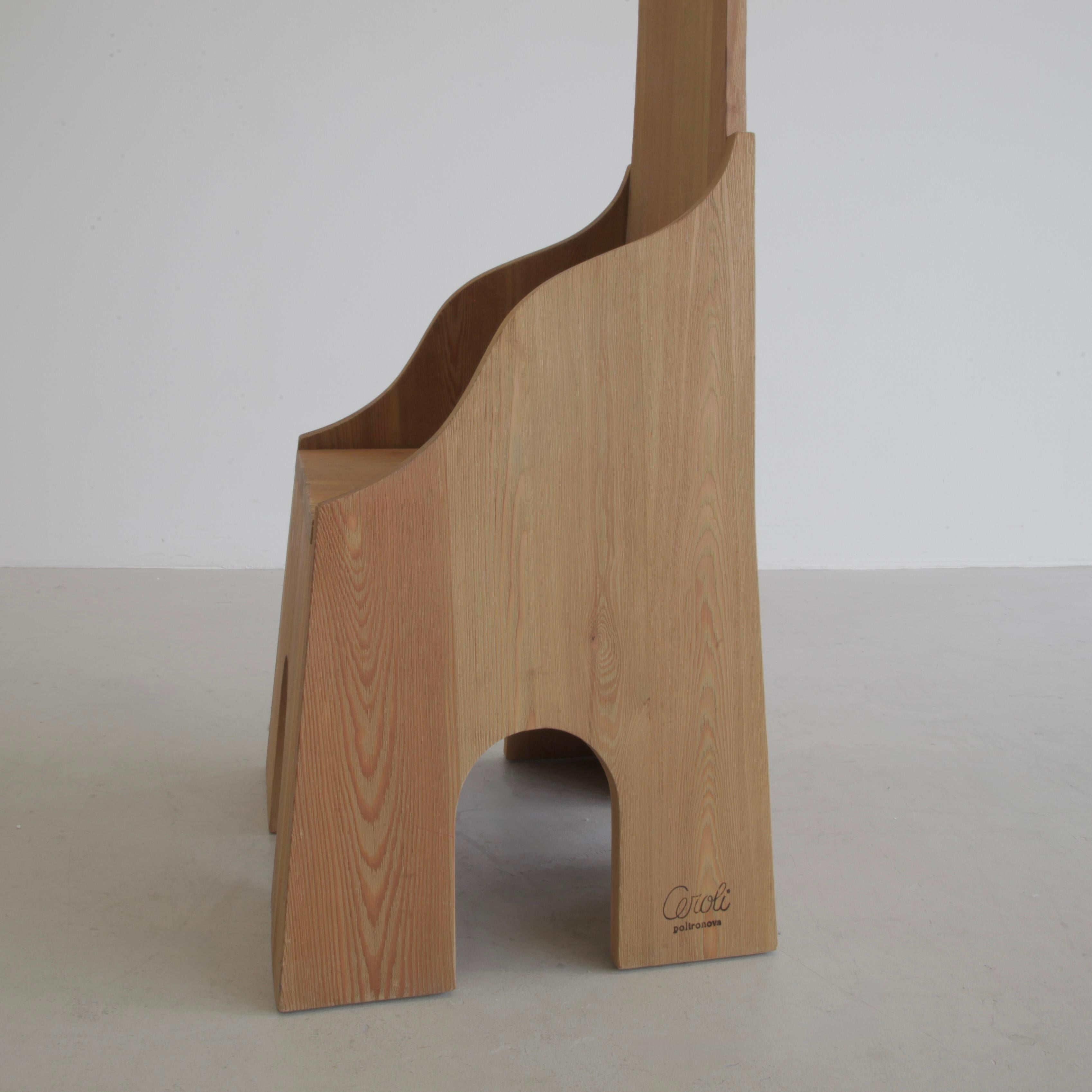 Post-Modern 'Fratina' Chairs by Mario CEROLI, 1972 SIGNED