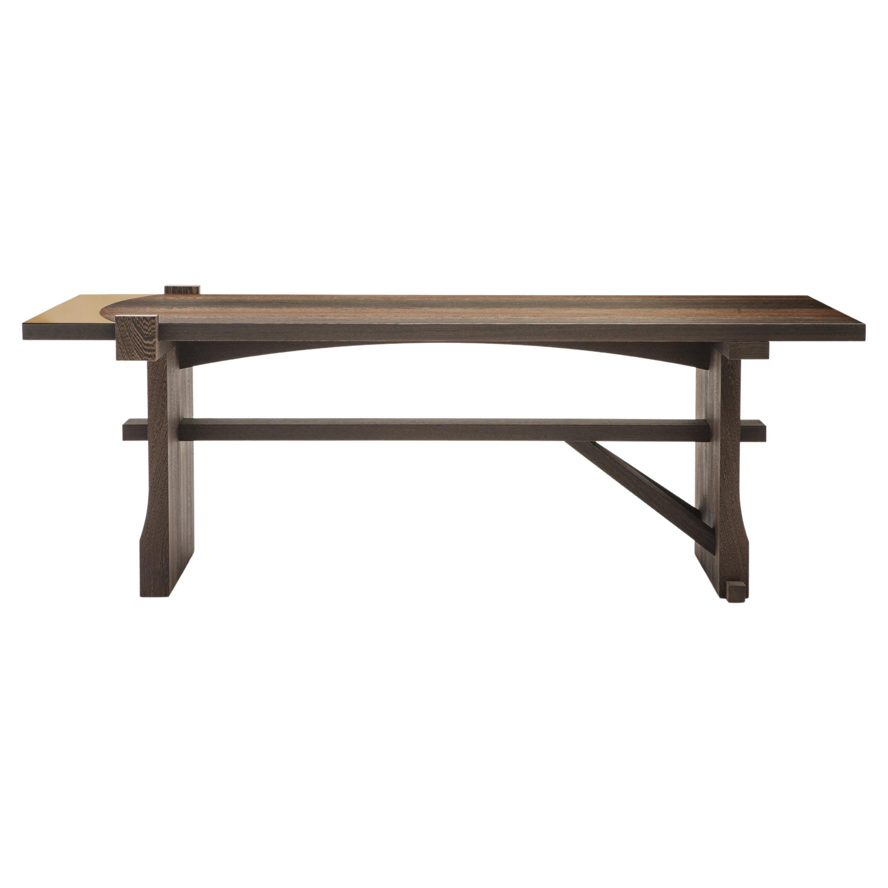 Fratino Dining Table in Wengè by Antonio Aricò for Delvis Unlimited For Sale
