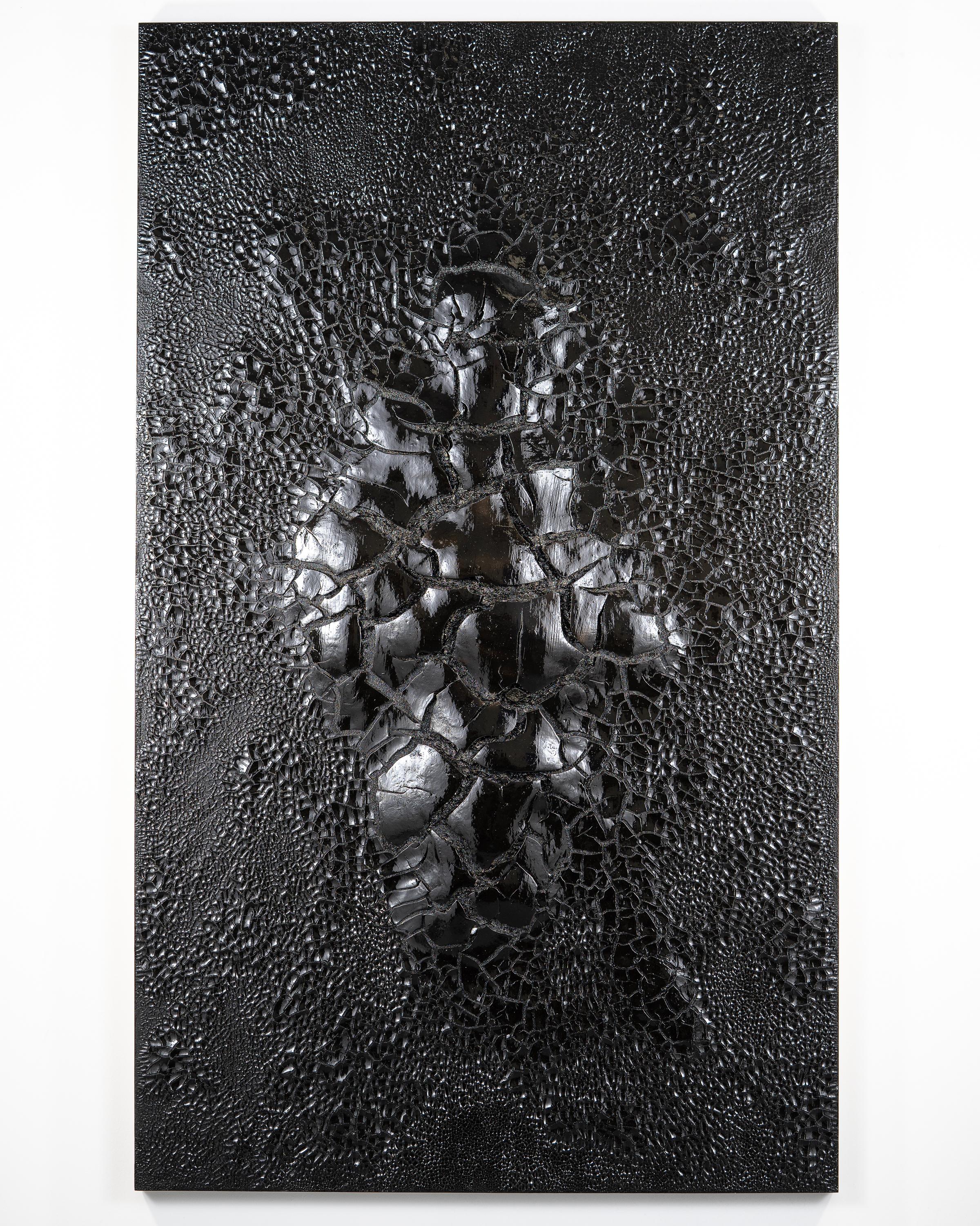 Post-Modern Fratturato Buio Painting Wall Sculpture by Kris Lamba Studio For Sale