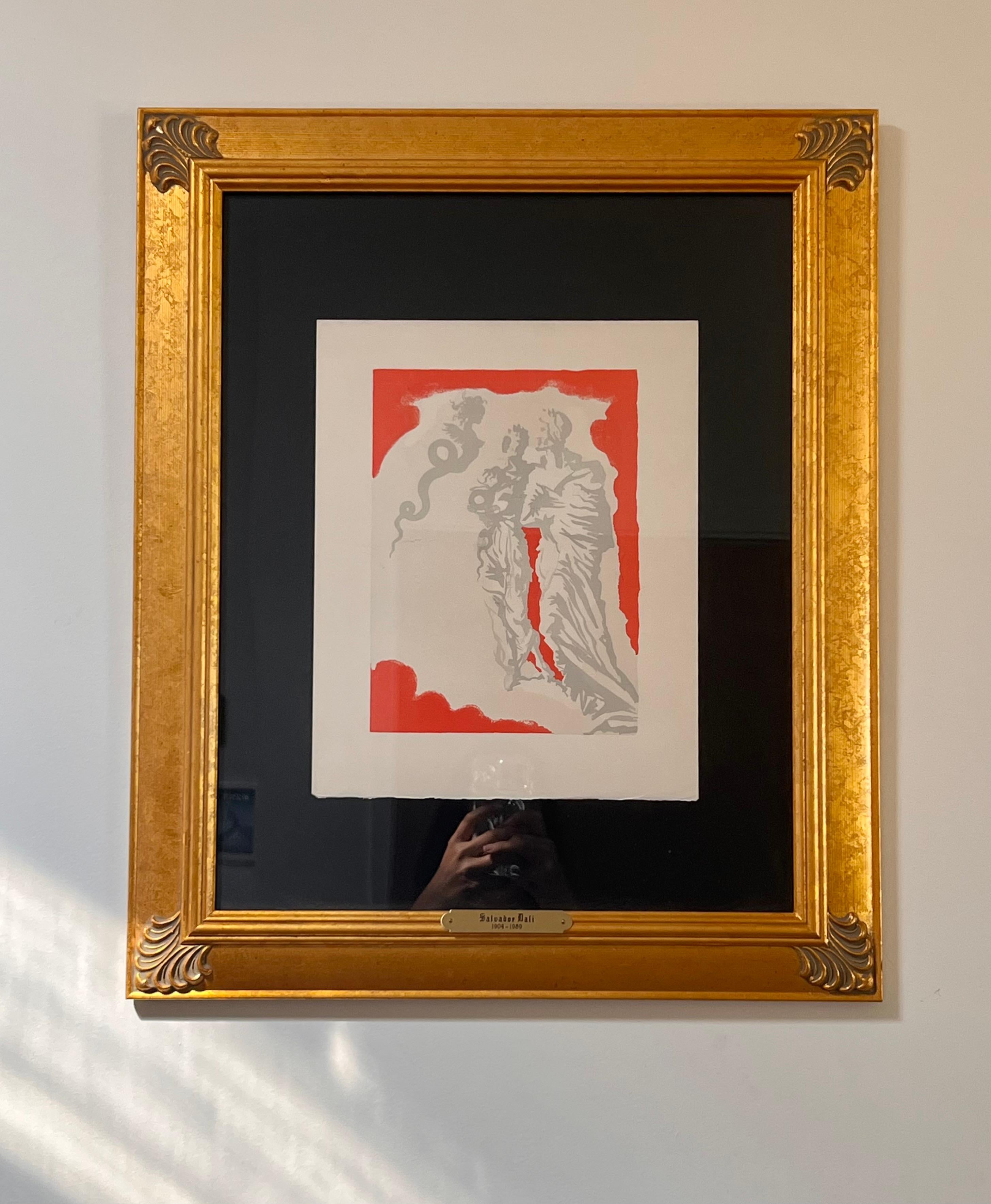 Un'autentica stampa su blocco di legno di Salvador Dalì, incorniciata, 1964 in vendita 7