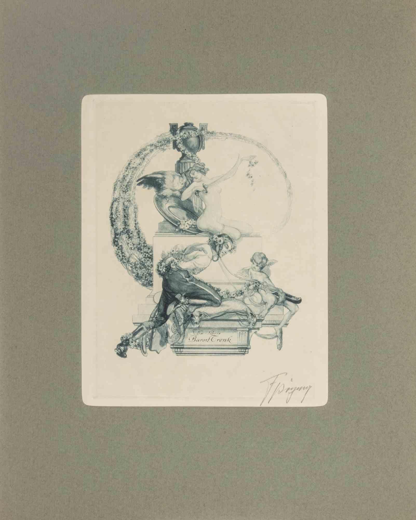 Bayros-Mappe III - Héliogravu by Fraz von Bayros - 1913 For Sale 1