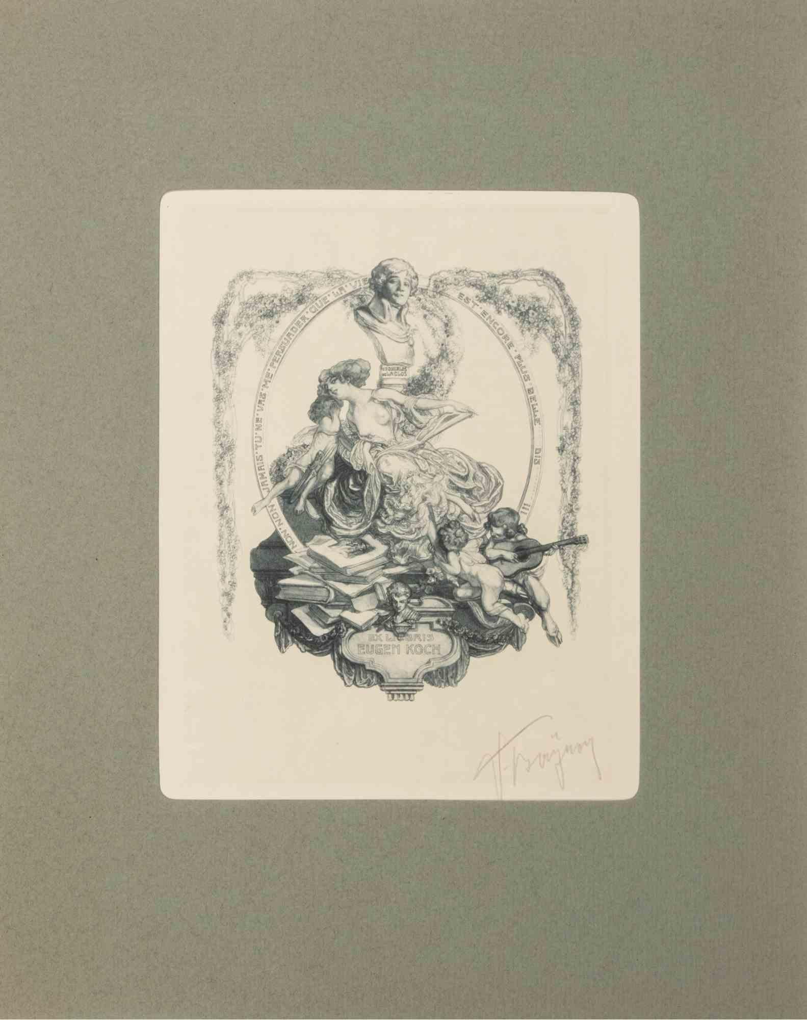 Bayros-Mappe III - Héliogravu de Fraz von Bayros - 1913 en venta 1