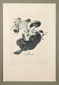 Antique Bayros-Mappe III - Héliogravure by Fraz von Bayros - 1913