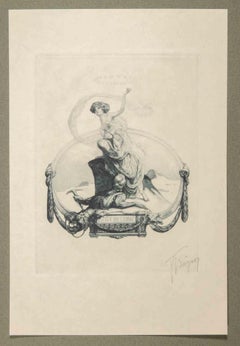 Antique Bayros-Mappe III - Héliogravure by Fraz von Bayros - 1913