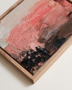 Impression, improvisation - Contemporary abstract oil on wood painting