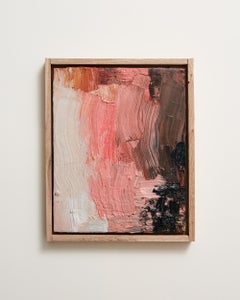 Impression, improvisation - Peinture abstraite contemporaine à l'huile sur bois