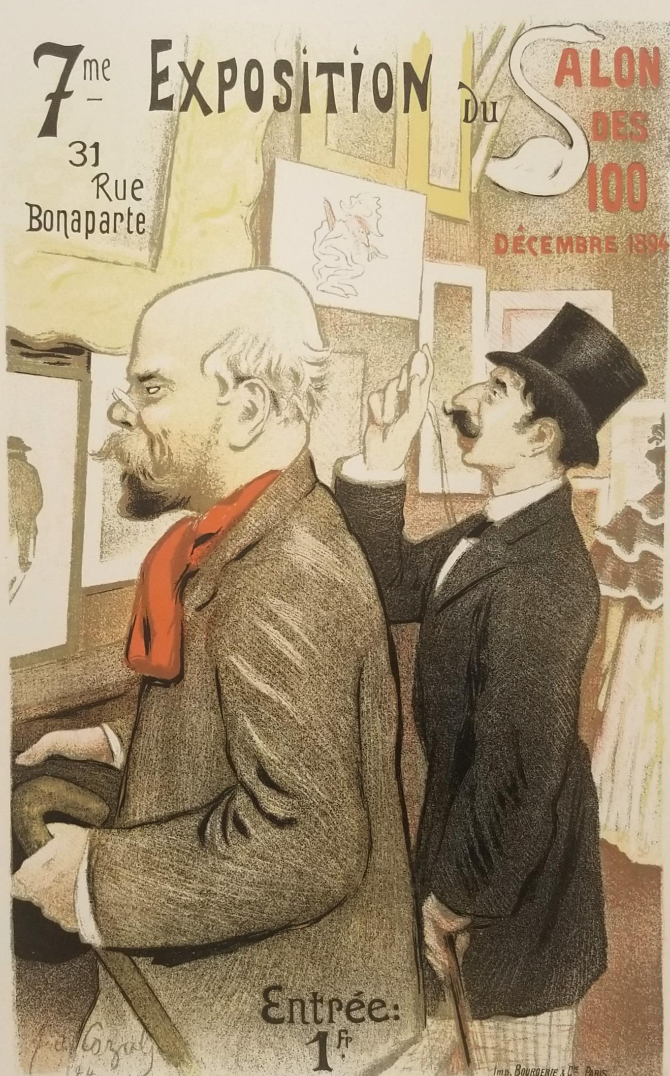 Frédéric Auguste Cazals Print - 7ème Exposition du Salon des Cent. 