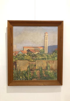 From the kitchen garden view of the church of St François-de-Sales, Chêne-Bourg