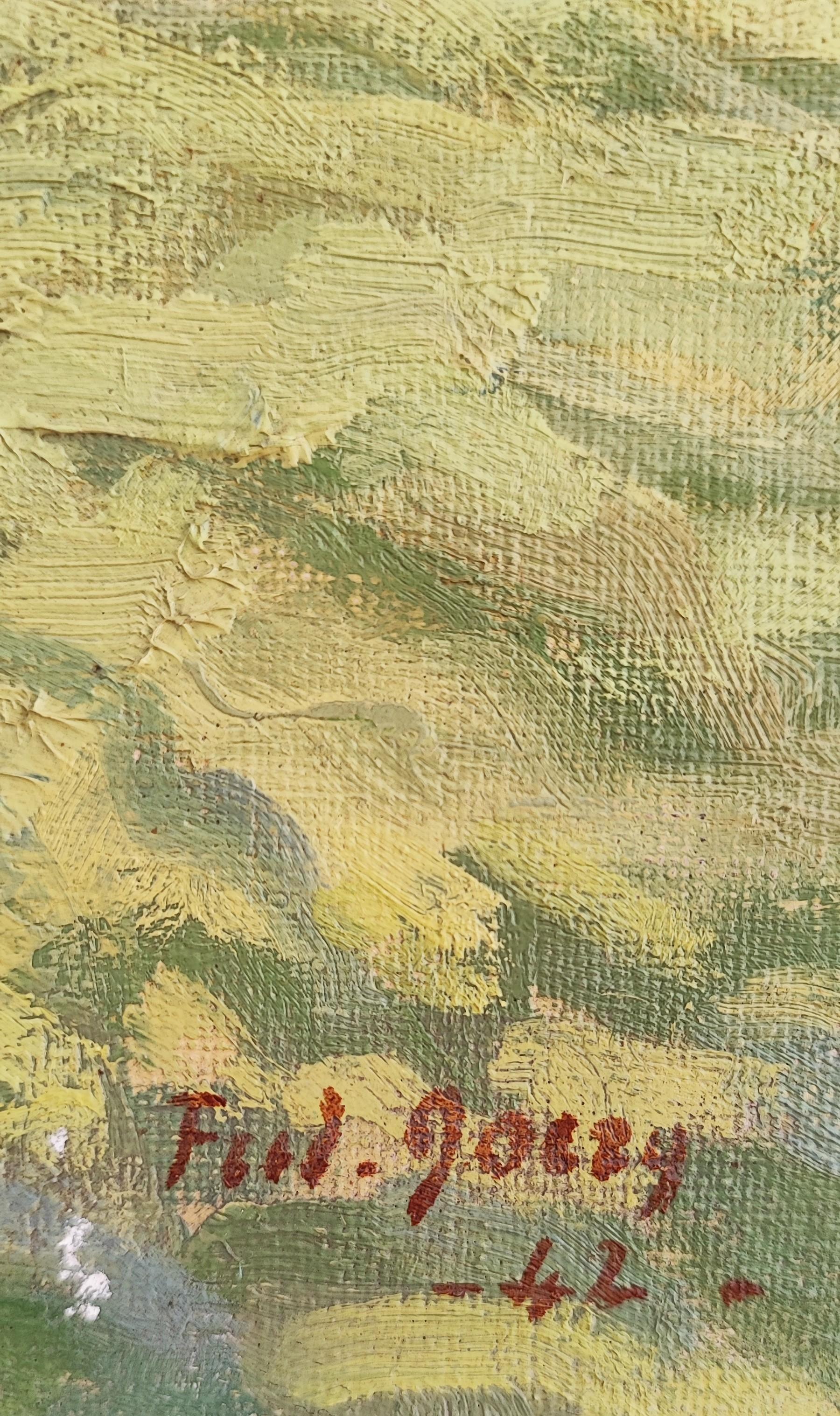 Paesaggio - Landscape Painting Grigio di Frédéric Goerg