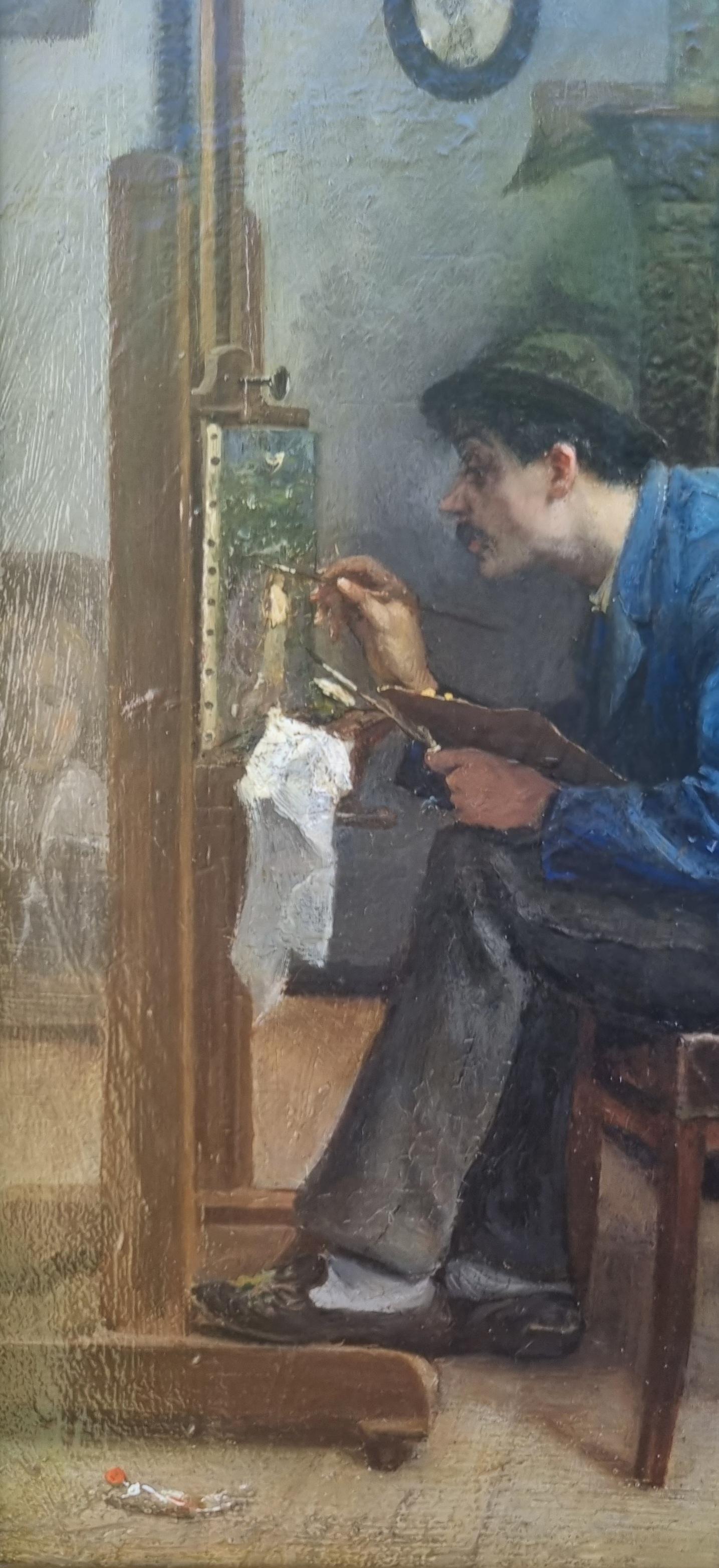 RINGEL peinture belge École réaliste Atelier peintre 19e en vente 1
