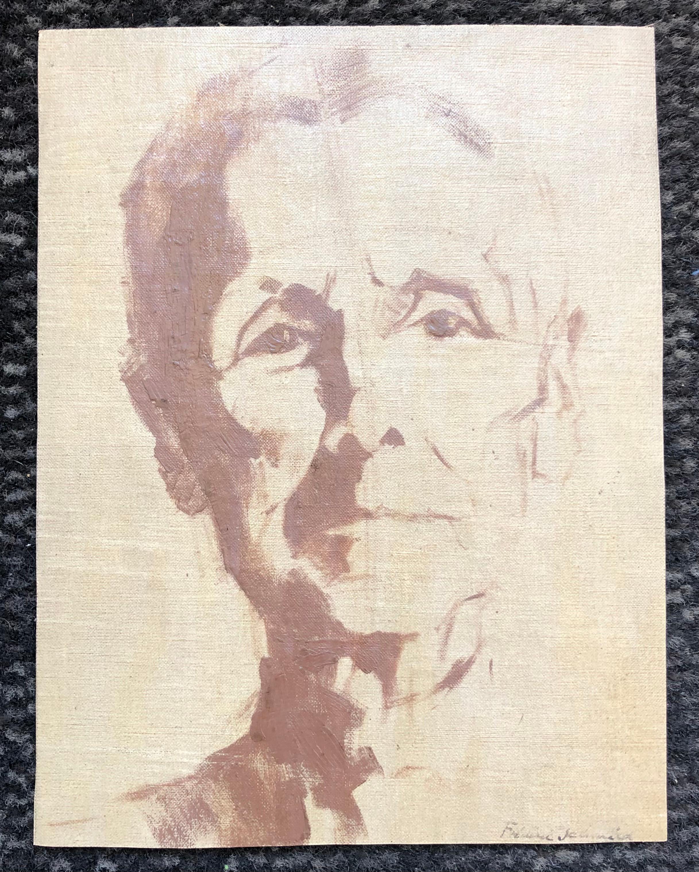 Portrait study - Painting by Frédéric Schmied