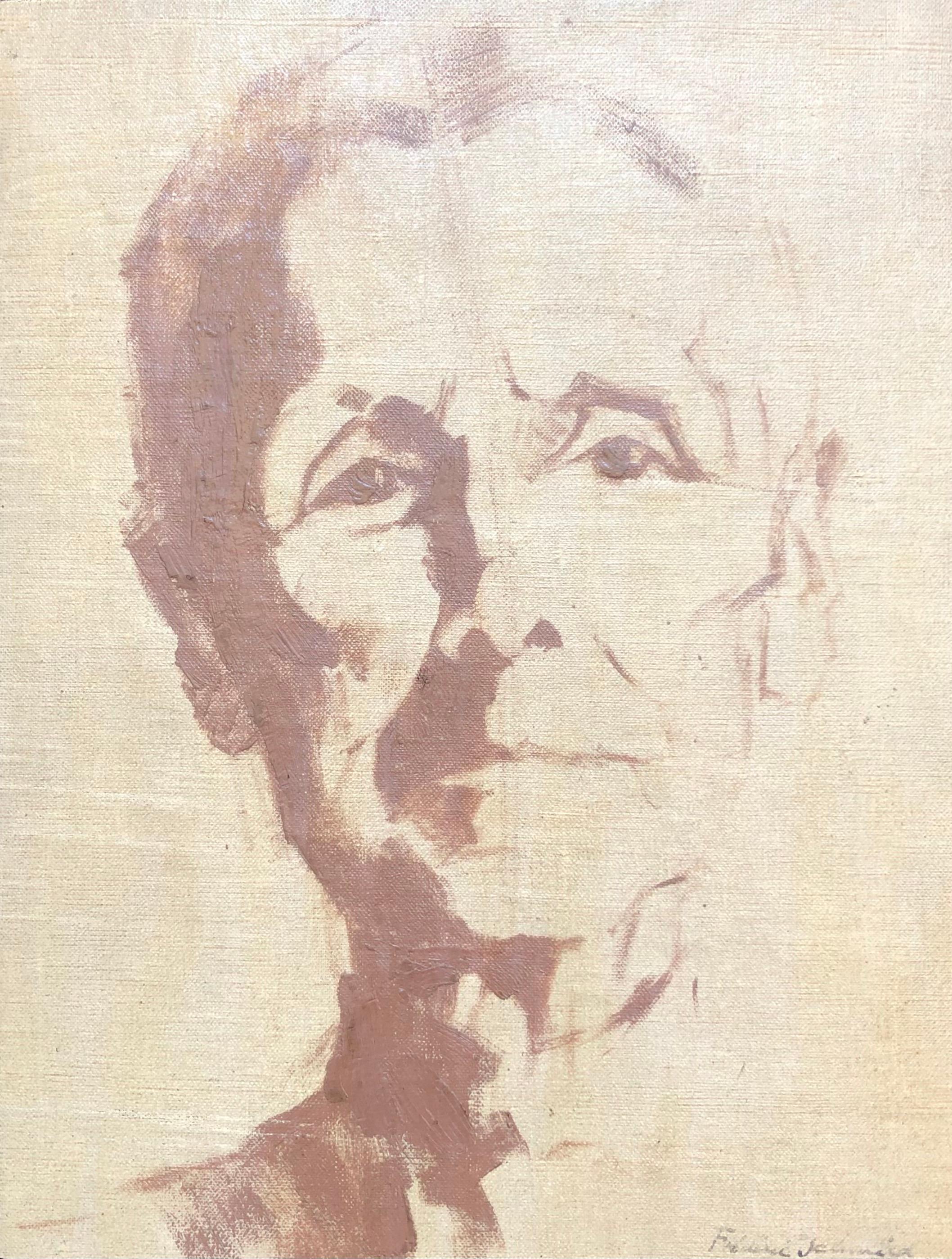 Frédéric Schmied Portrait Painting - Portrait study