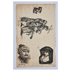 Portraits - Gravure de Frédéric Villot - Milieu du 19e siècle