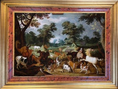 Antique "Earthly Paradise" Frédérick Bouttats (Antwerp, 1590-1661)- Studio of