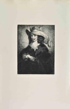 Un Chevalier Louis XIII - Aguafuerte de Frédérique Émilie Auguste-Finales del siglo XIX
