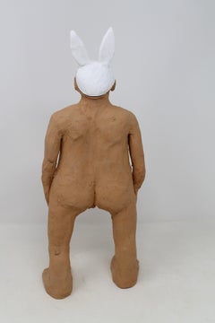 Freaklab Big Humans Made Entirely by Hand in Terracotta, Woman-Rabbit