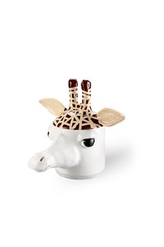 Freaklab Giraffe Conteiner Large Made Entirely by Hand in Ceramic