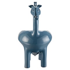 Freaklab  Gray-Blue Giraffe Bowl Large Made Entirely by Hand in Ceramic