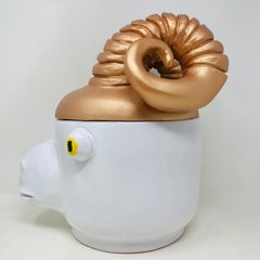 Freaklab Mouflon Conteiner Large Made Entirely by Hand in Ceramic