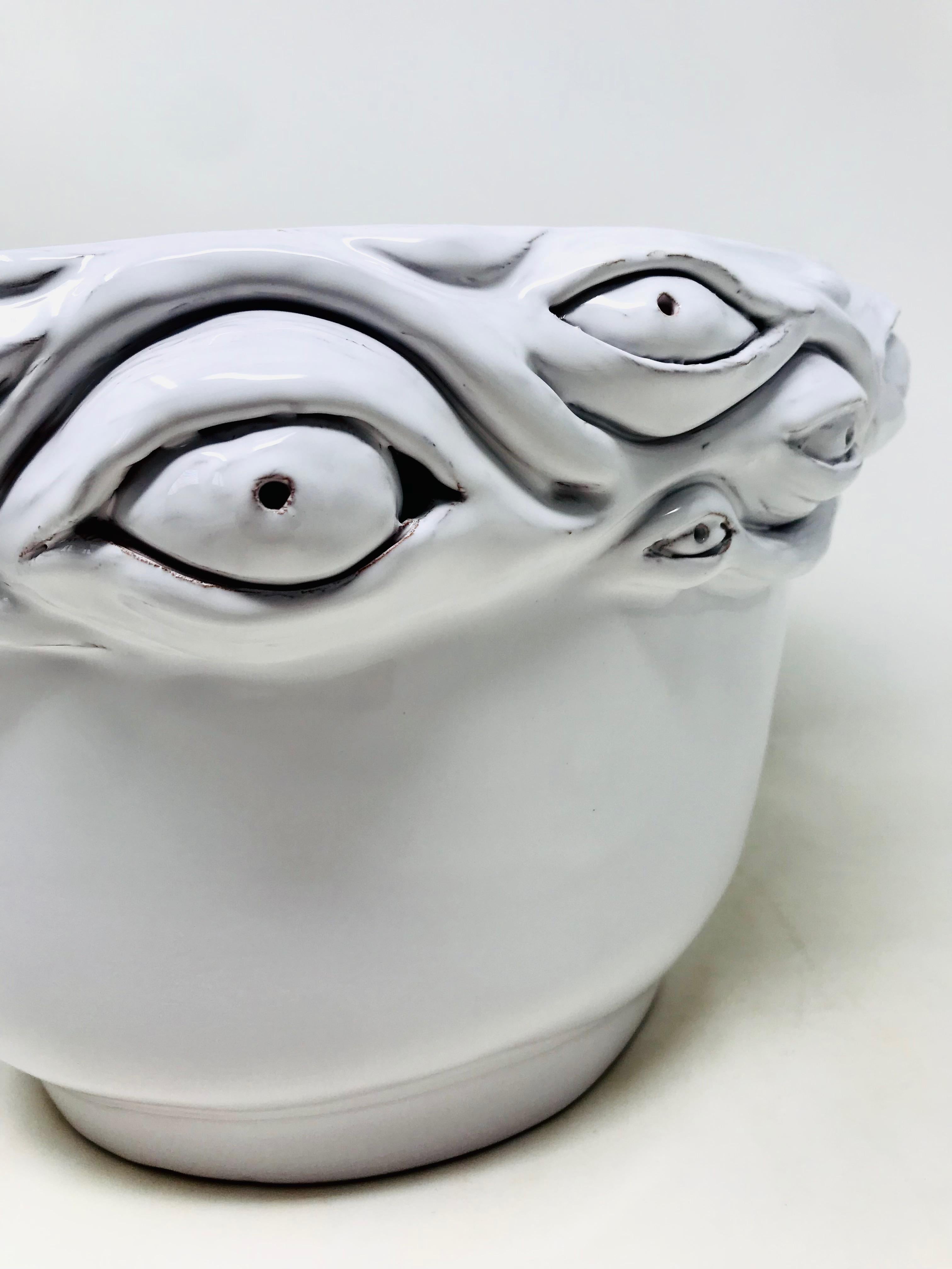 Freaklab Vase Made Entirely by Hand in Ceramic, White Color In New Condition For Sale In Modica, RG