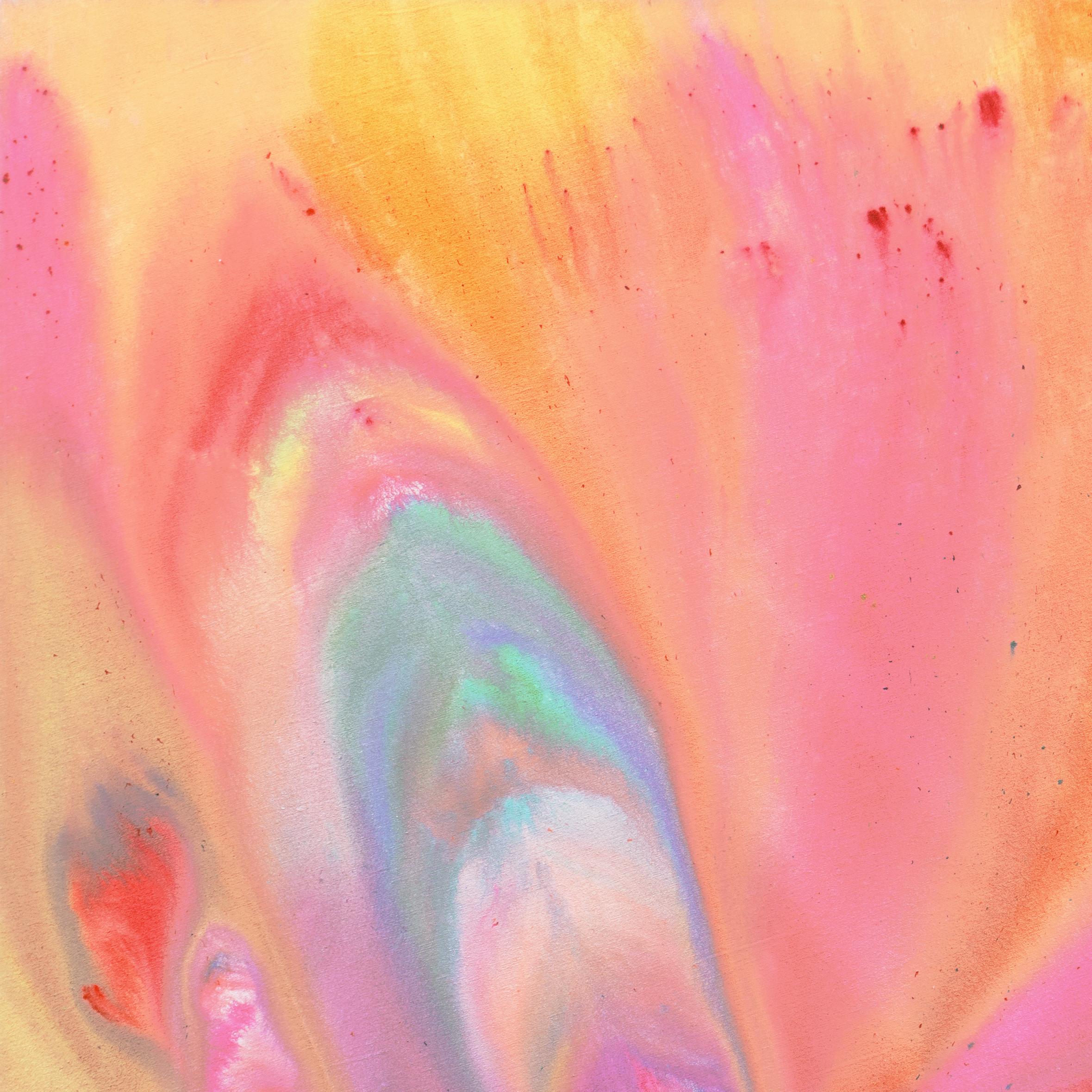 'Musical Abstract, Peach and Aqua', California Expressionist, San Francisco For Sale 2