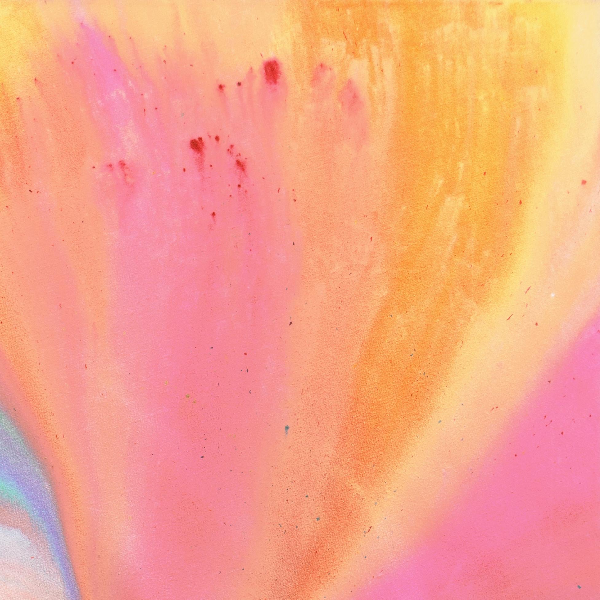 'Musical Abstract, Peach and Aqua', California Expressionist, San Francisco For Sale 3