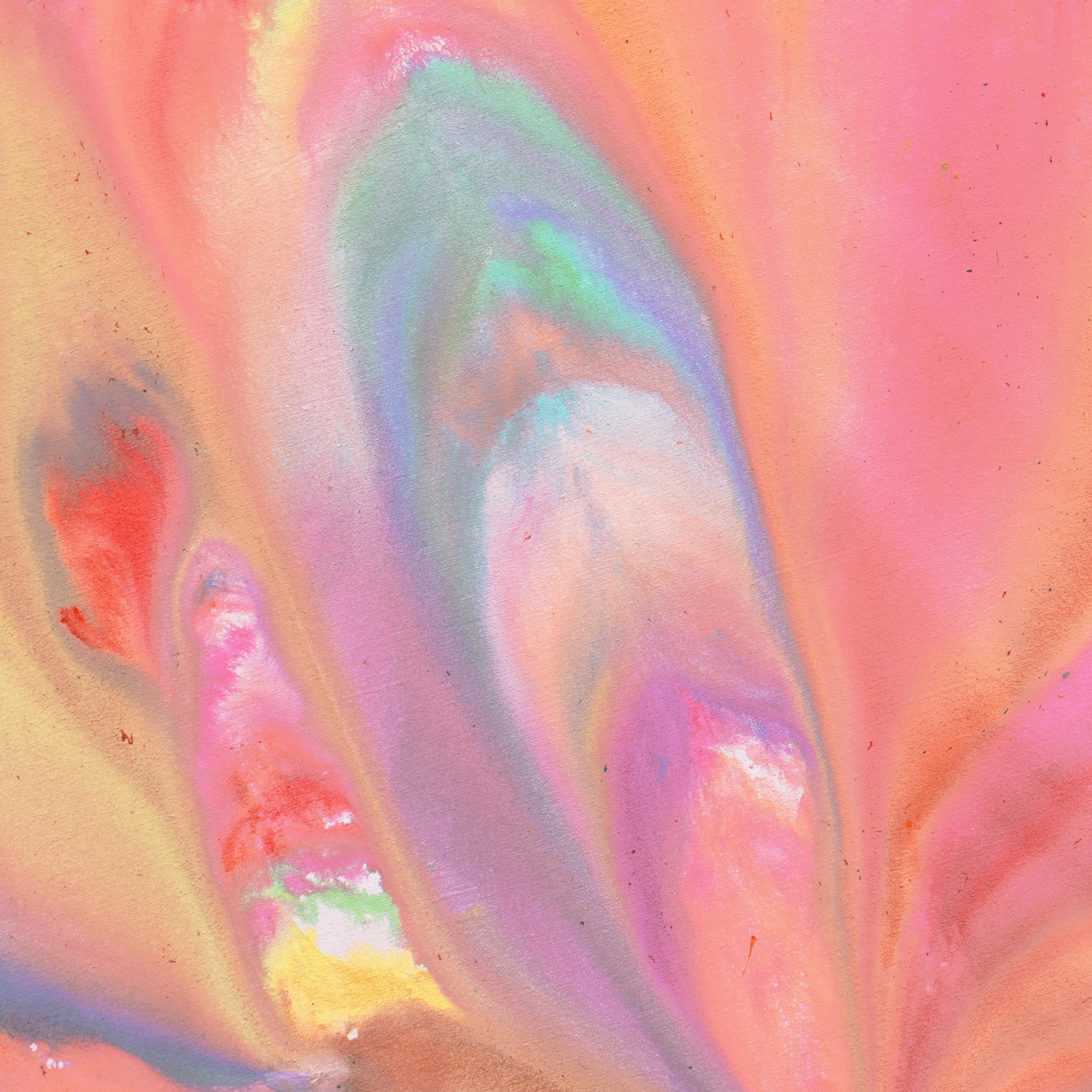 'Musical Abstract, Peach and Aqua', California Expressionist, San Francisco For Sale 4