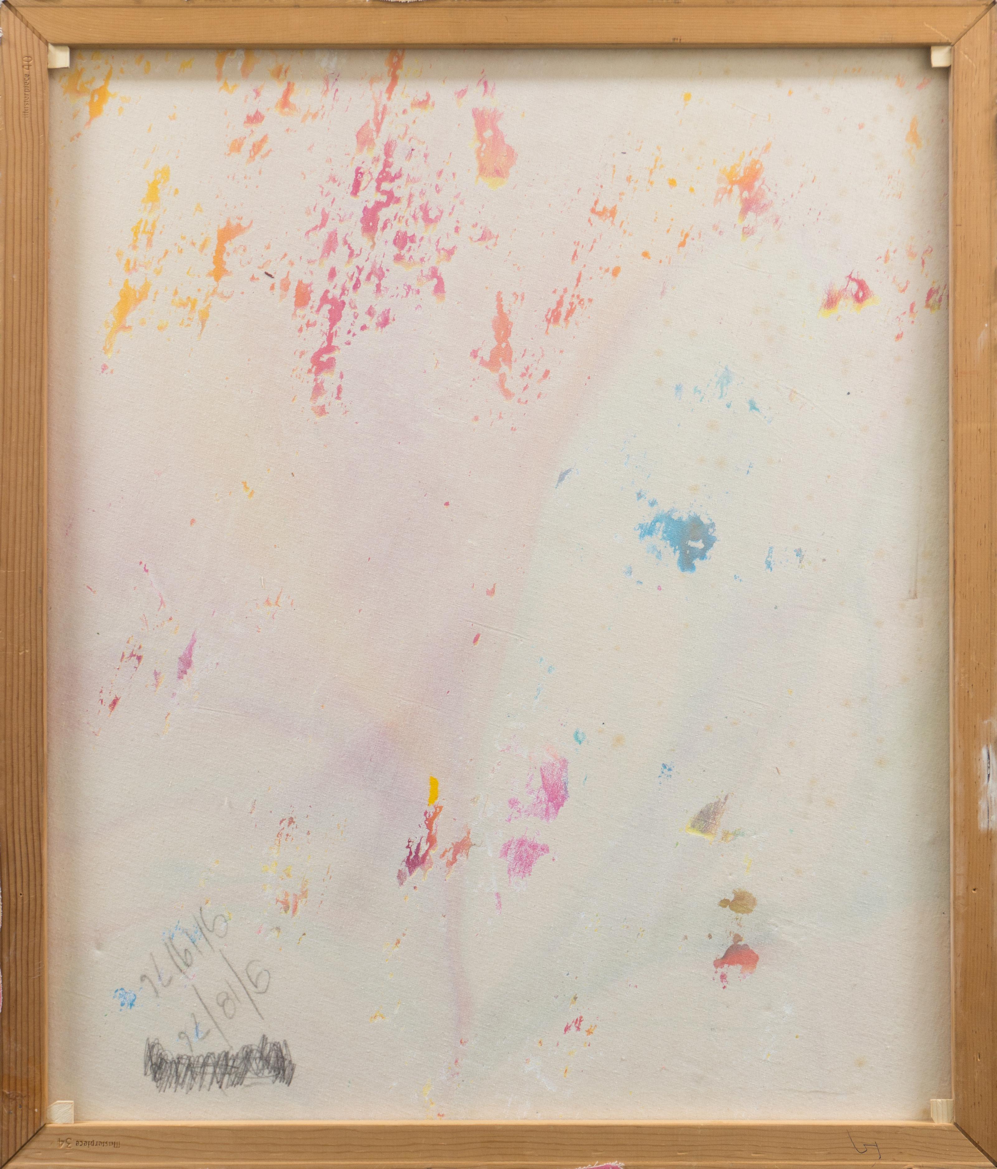 'Musical Abstract, Peach and Aqua', California Expressionist, San Francisco For Sale 5