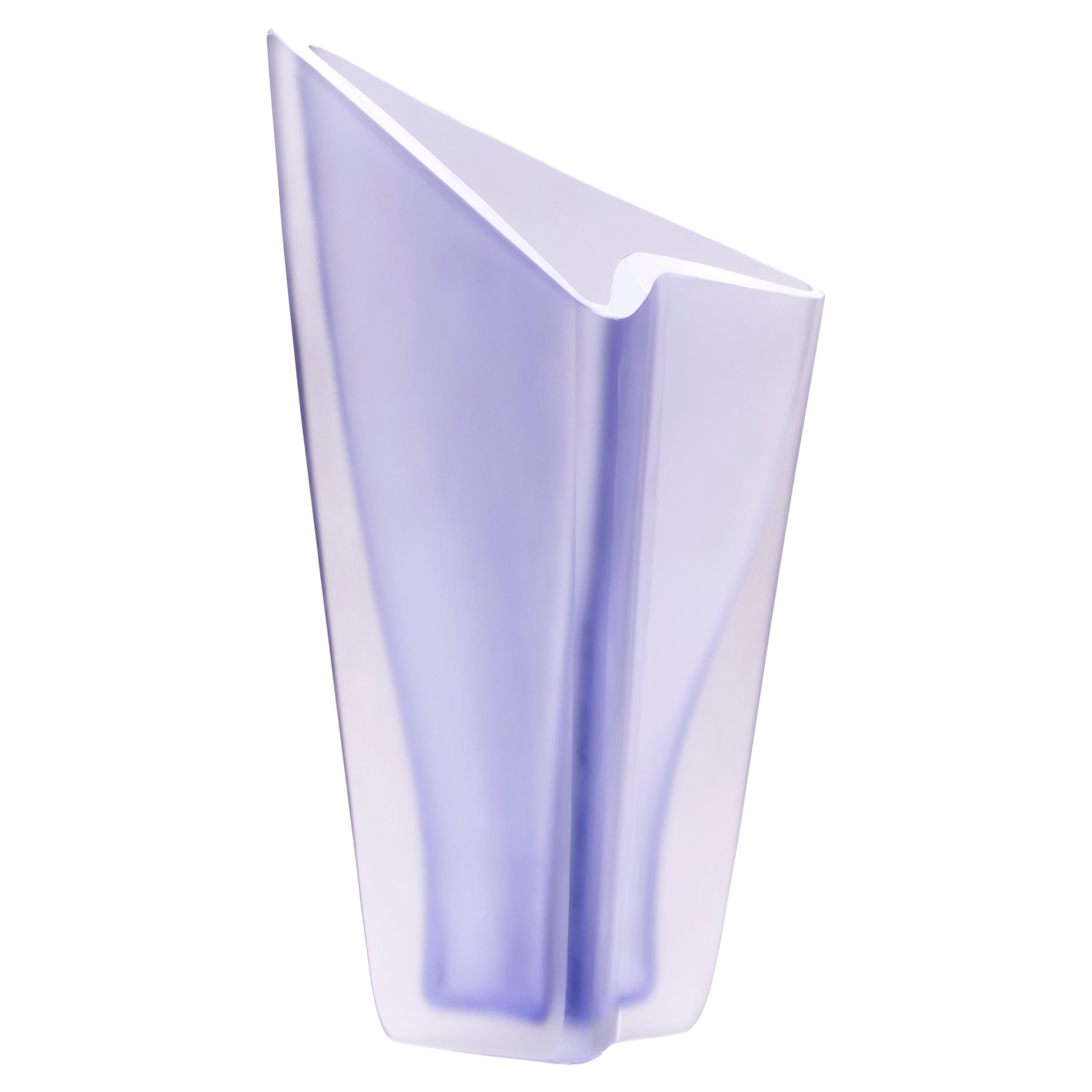 Freccia Large Violet Vase by Purho