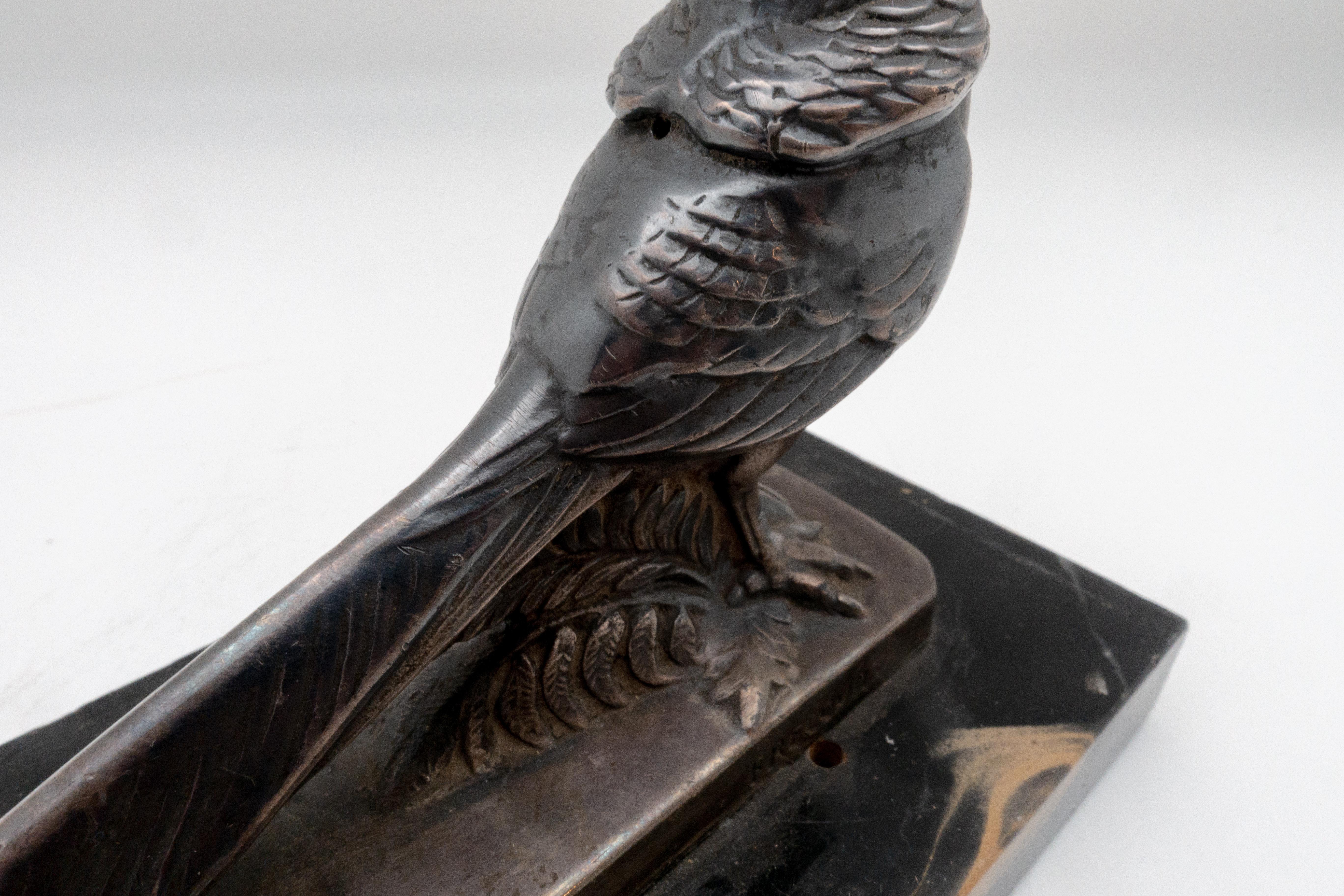 Frécourt Silvered Bronze Pheasant In Good Condition In New York, NY