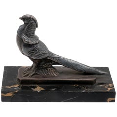 Frécourt Versilberter Bronze-Fasan