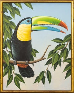 Toucan, oil painting by British 20th Century artist Fred Aris