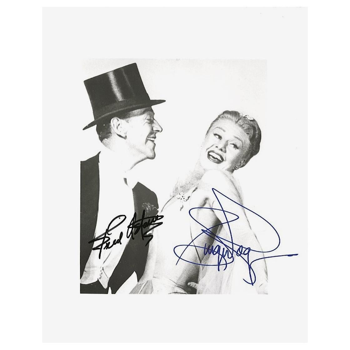 Fred Astaire and Ginger Rogers Signed Black and White Photograph, 20th Century