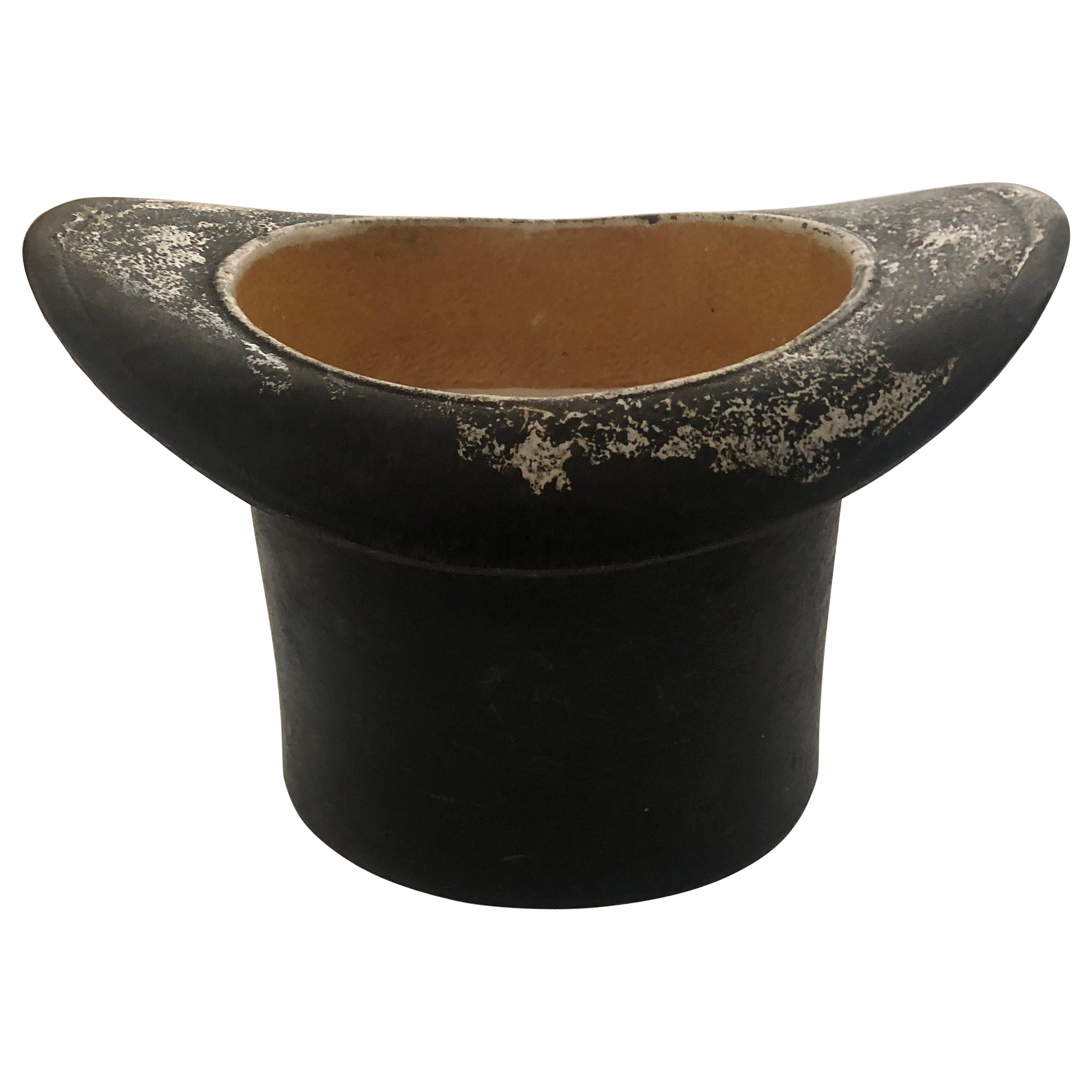 Fred Astaire Black Top Hat Cast Iron Champagne Bucket For Sale