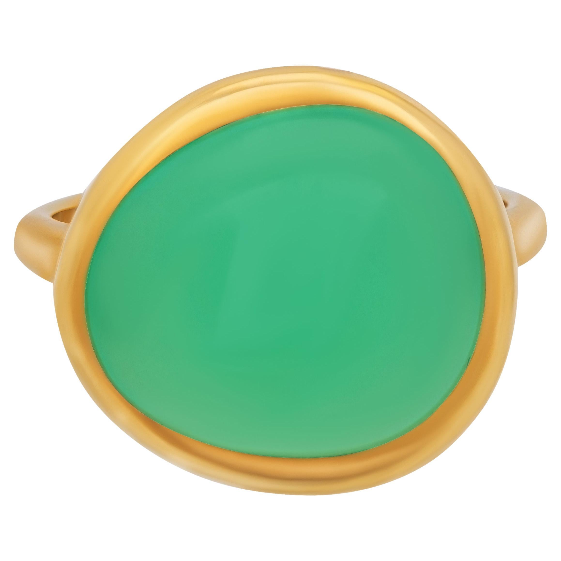fred-belle-rives-18k-yellow-gold-chrysoprase-band-ring-sz-4-25-for