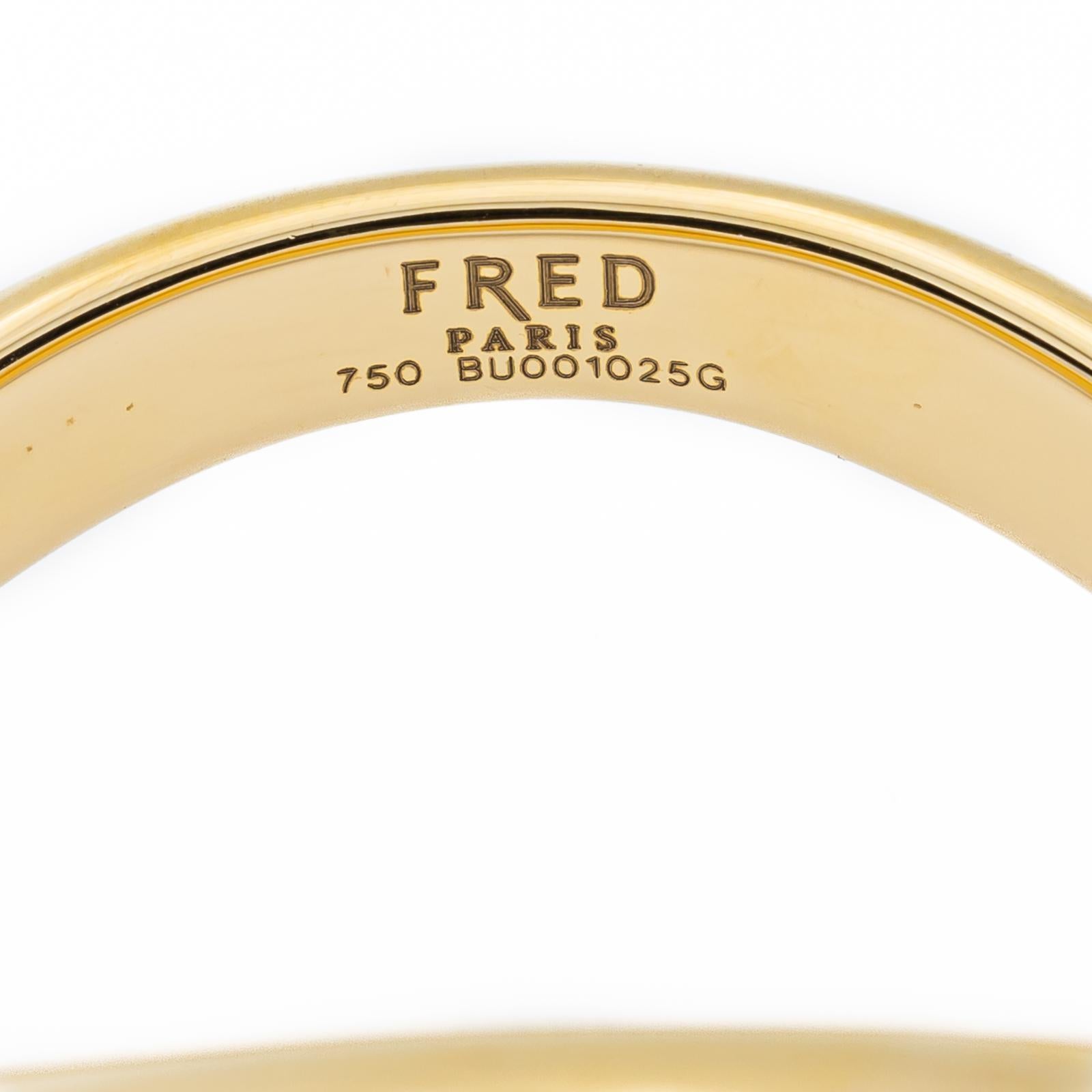 Fred Bracelet Mouvementã Yellow Gold In Excellent Condition For Sale In PARIS, FR