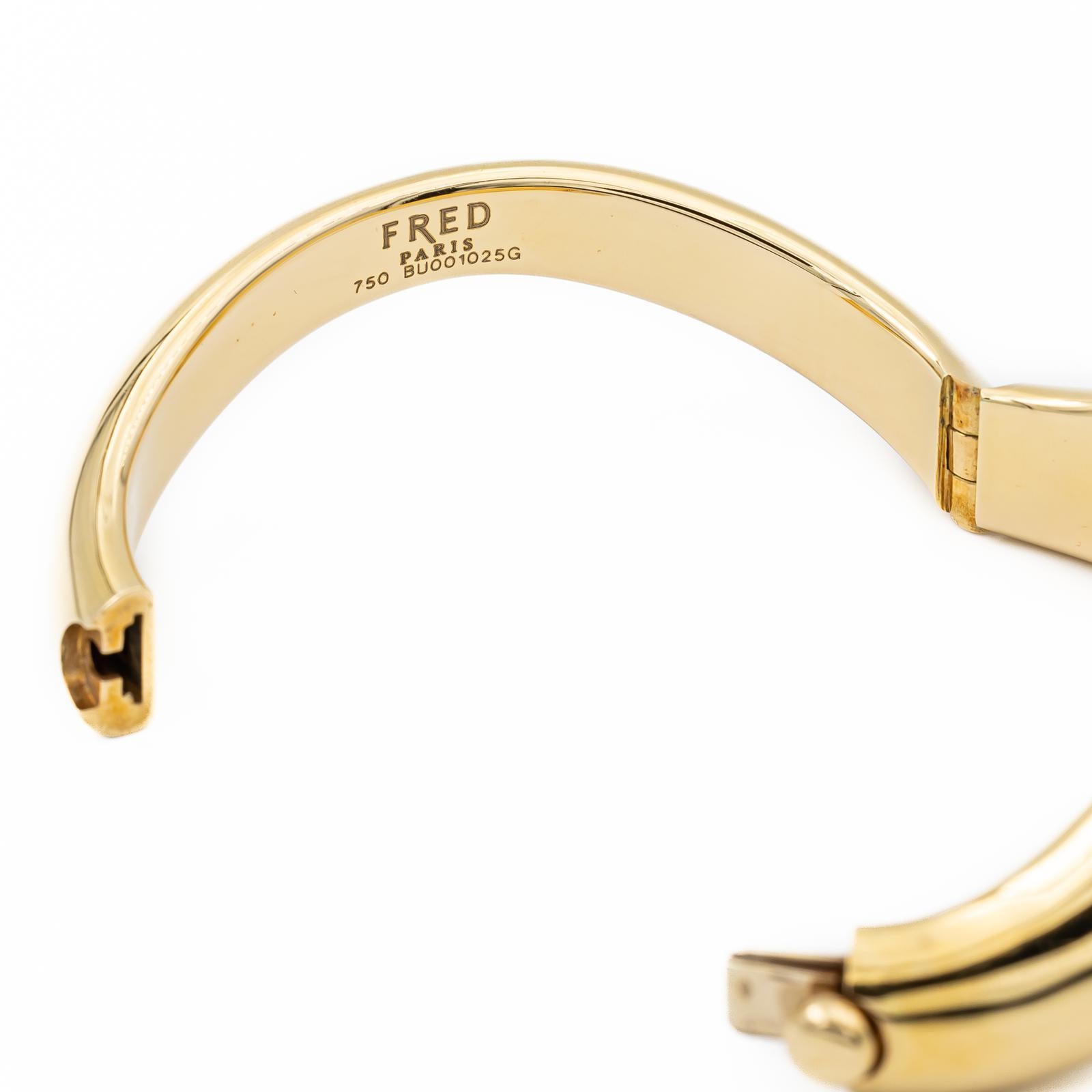 Fred Bracelet Mouvementã Yellow Gold For Sale 3