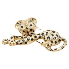 Fred Brooch Panthère Yellow GoldDiamond